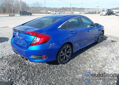 2019 Honda Civic Sport from USA, damaged, VIN 2HGFC2F87KH586576